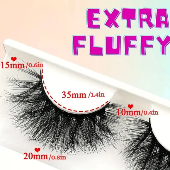 3 Pairs 3D Mink Lashes Bulk Faux With Custom Box Wispy Natural Mink Lashes Pack - Picture 4 of 9